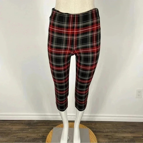 ❤️ Le chateau London is Calling Plaid Ankle Pants Size 0 - Picture 1 of 11